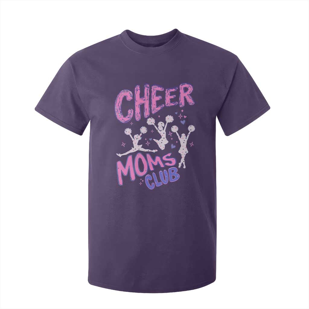 Cheer Moms Club T Shirt For Kid Cheerleader Mom Mother’s Day Gift TS14 Purple Print Your Wear