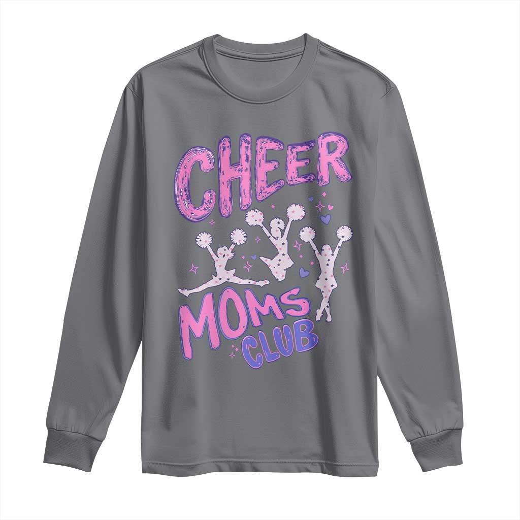 Cheer Moms Club Long Sleeve Shirt Cheerleader Mom Mother’s Day Gift TS14 Charcoal Print Your Wear