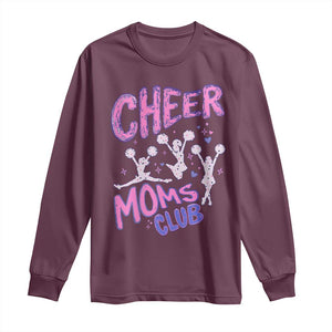 Cheer Moms Club Long Sleeve Shirt Cheerleader Mom Mother’s Day Gift TS14 Maroon Print Your Wear