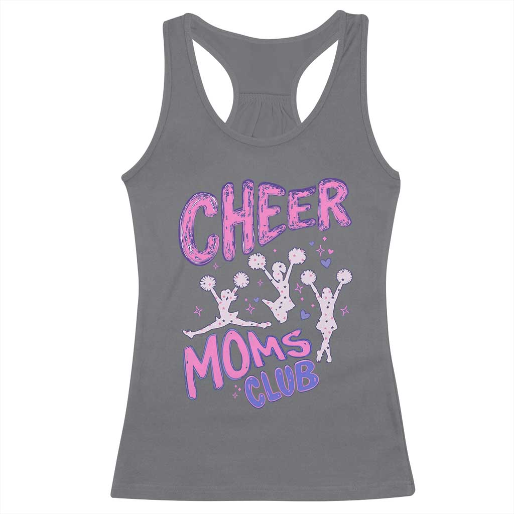 Cheer Moms Club Racerback Tank Top Cheerleader Mom Mother’s Day Gift TS14 Charcoal Print Your Wear