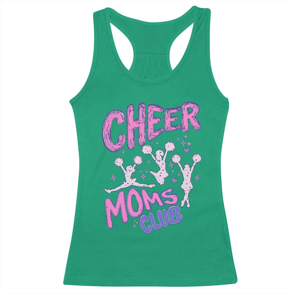 Cheer Moms Club Racerback Tank Top Cheerleader Mom Mother’s Day Gift TS14 Irish Green Print Your Wear