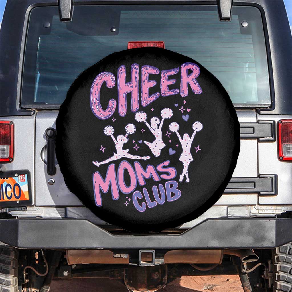 Cheer Moms Club Spare Tire Cover Cheerleader Mom Mother’s Day Gift TS14 No hole Black Print Your Wear