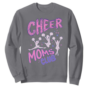 Cheer Moms Club Sweatshirt Cheerleader Mom Mother’s Day Gift TS14 Charcoal Print Your Wear