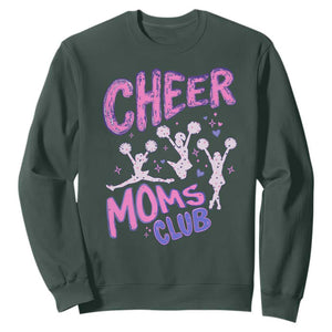 Cheer Moms Club Sweatshirt Cheerleader Mom Mother’s Day Gift TS14 Dark Forest Green Print Your Wear