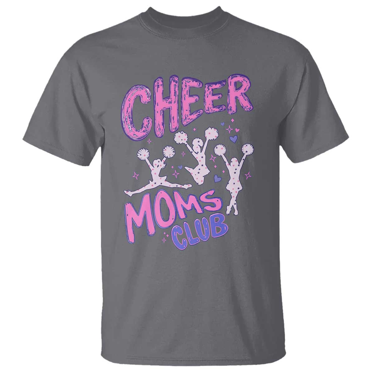 Cheer Moms Club T Shirt Cheerleader Mom Mother’s Day Gift TS14 Charcoal Print Your Wear