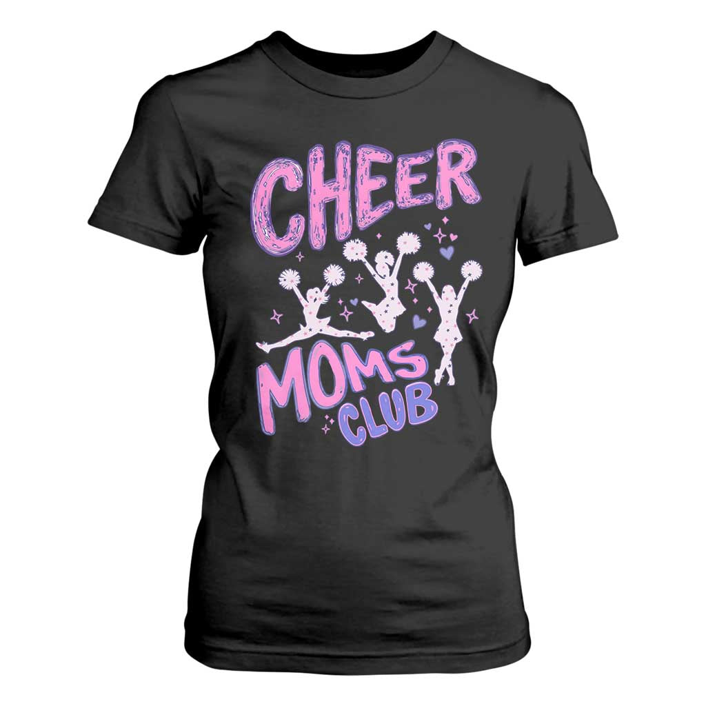 Cheer Moms Club T Shirt For Women Cheerleader Mom Mother’s Day Gift TS14 Black Print Your Wear