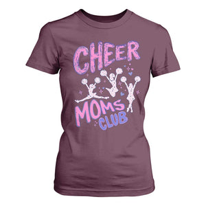 Cheer Moms Club T Shirt For Women Cheerleader Mom Mother’s Day Gift TS14 Maroon Print Your Wear