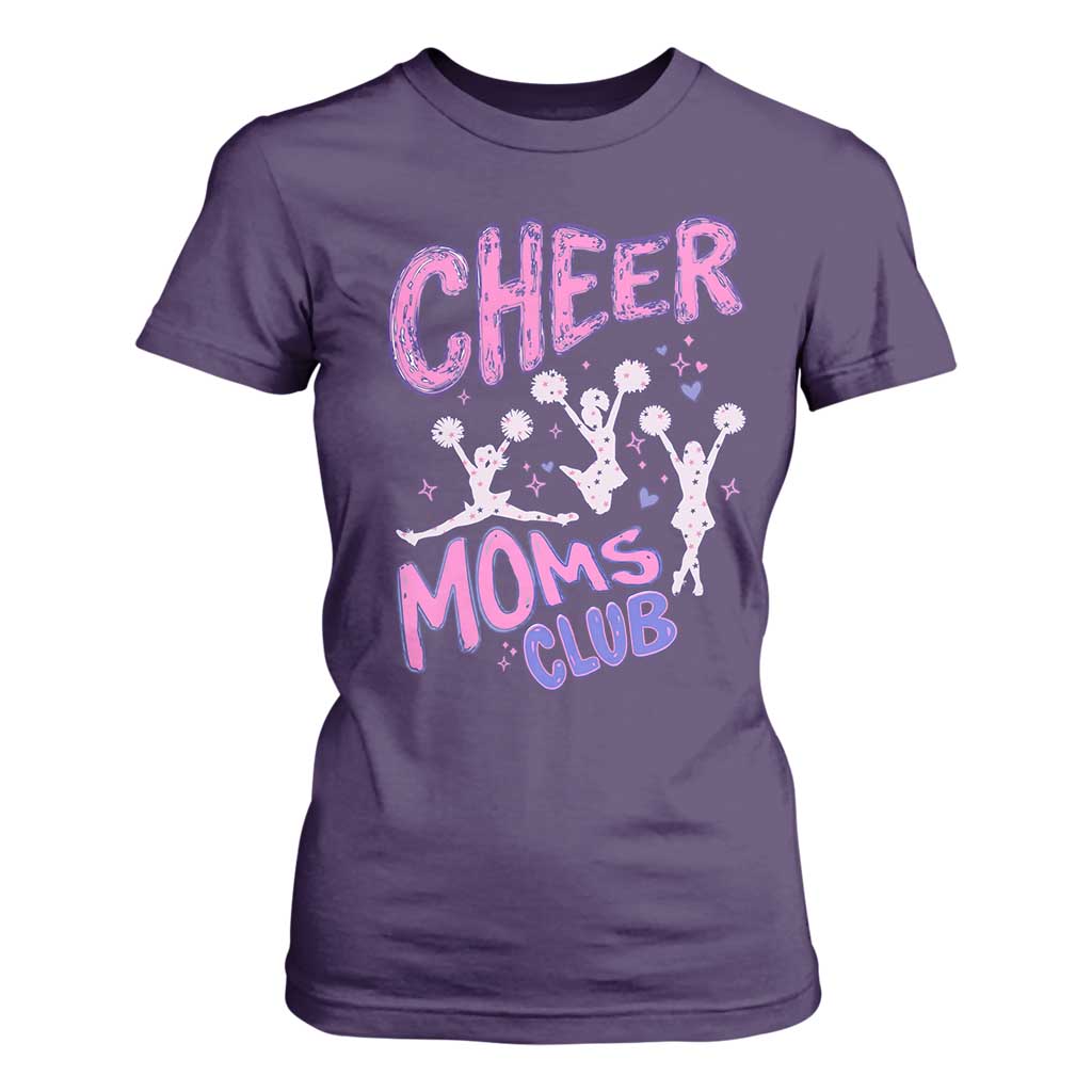 Cheer Moms Club T Shirt For Women Cheerleader Mom Mother’s Day Gift TS14 Purple Print Your Wear