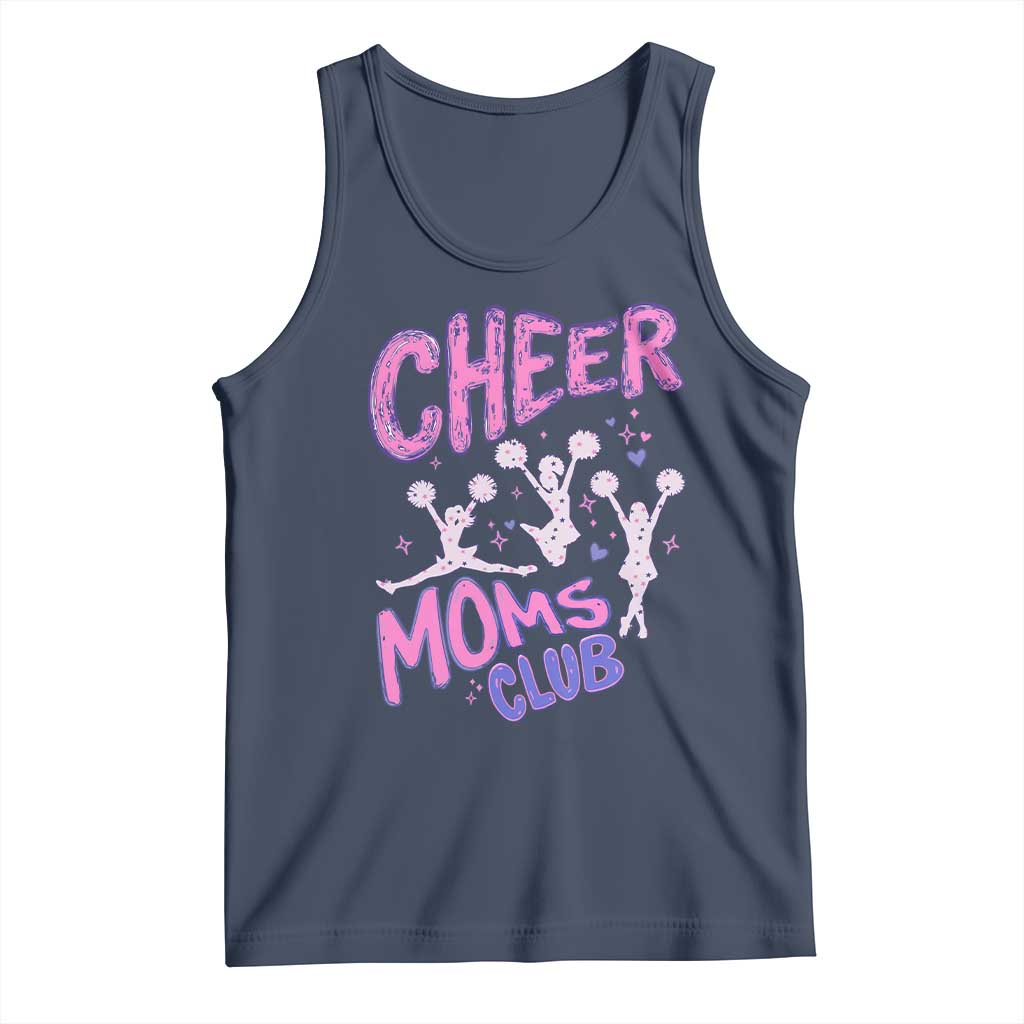 Cheer Moms Club Tank Top Cheerleader Mom Mother’s Day Gift TS14 Navy Print Your Wear