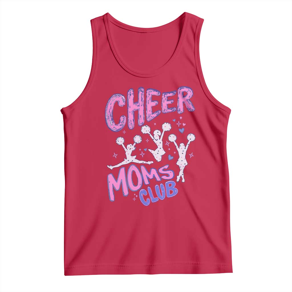 Cheer Moms Club Tank Top Cheerleader Mom Mother’s Day Gift TS14 Red Print Your Wear