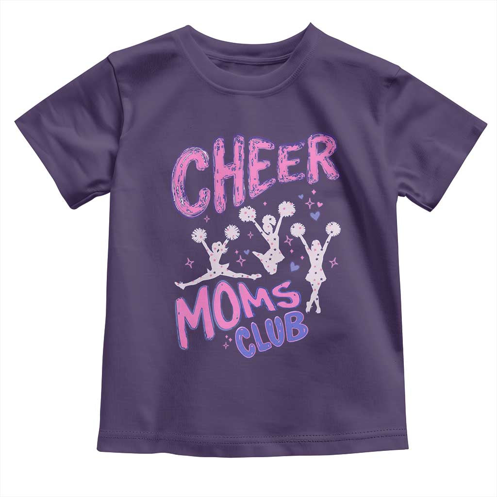 Cheer Moms Club Toddler T Shirt Cheerleader Mom Mother’s Day Gift TS14 Purple Print Your Wear