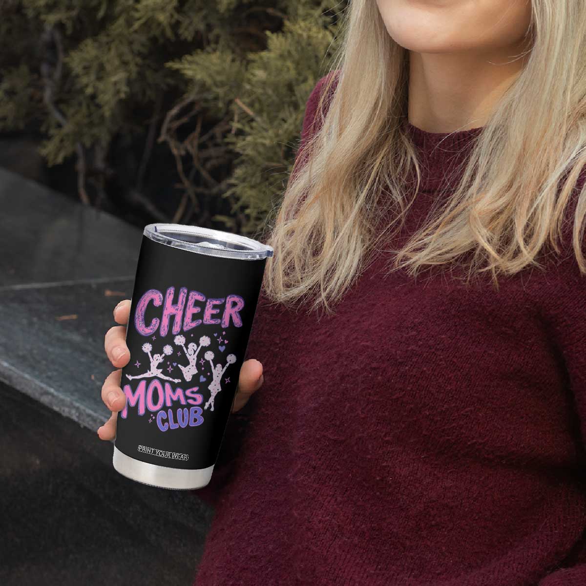Cheer Moms Club Tumbler Cup Cheerleader Mom Mother’s Day Gift TS14 Print Your Wear