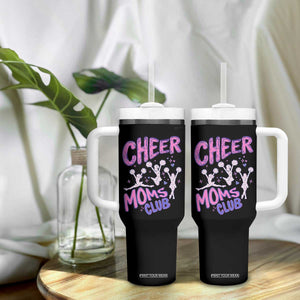 Cheer Moms Club Tumbler With Handle Cheerleader Mom Mother’s Day Gift TS14 Print Your Wear