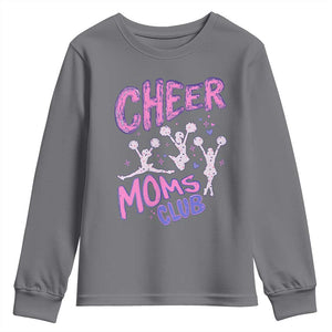 Cheer Moms Club Youth Sweatshirt Cheerleader Mom Mother’s Day Gift TS14 Charcoal Print Your Wear
