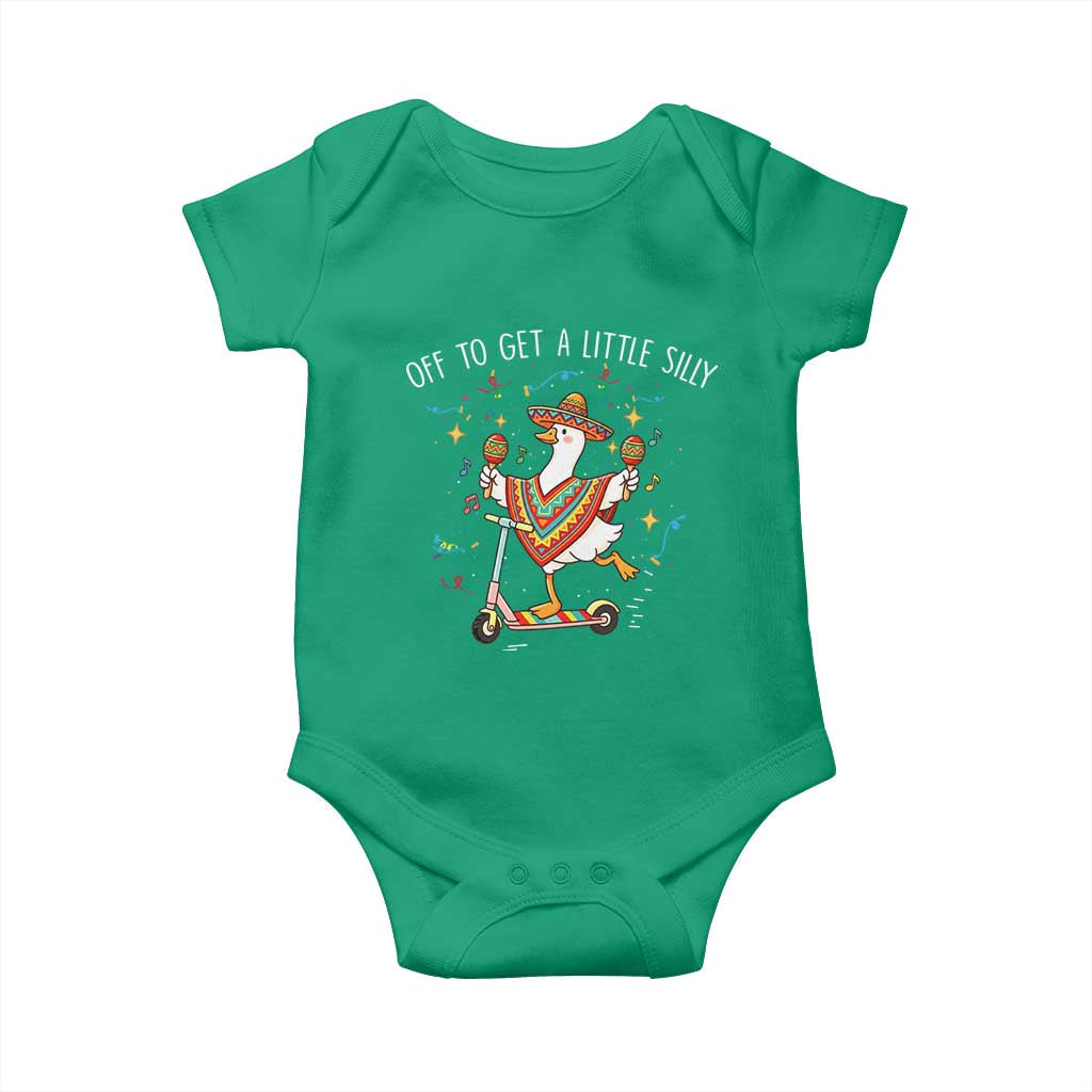 Silly Goose Cinco De Mayo Baby Onesie Off To Get A Little Silly TS14 Irish Green Print Your Wear