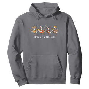 Funny Silly Goose Cinco De Mayo Hoodie Off To Get A Little Silly TS14 Charcoal Print Your Wear