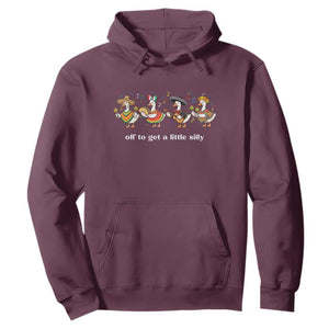 Funny Silly Goose Cinco De Mayo Hoodie Off To Get A Little Silly TS14 Maroon Print Your Wear