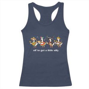 Funny Silly Goose Cinco De Mayo Racerback Tank Top Off To Get A Little Silly TS14 Navy Print Your Wear