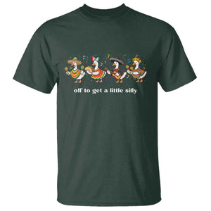 Funny Silly Goose Cinco De Mayo T Shirt Off To Get A Little Silly TS14 Dark Forest Green Print Your Wear
