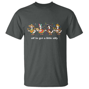 Funny Silly Goose Cinco De Mayo T Shirt Off To Get A Little Silly TS14 Dark Heather Print Your Wear