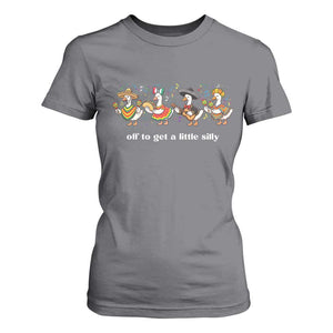 Funny Silly Goose Cinco De Mayo T Shirt For Women Off To Get A Little Silly TS14 Charcoal Print Your Wear