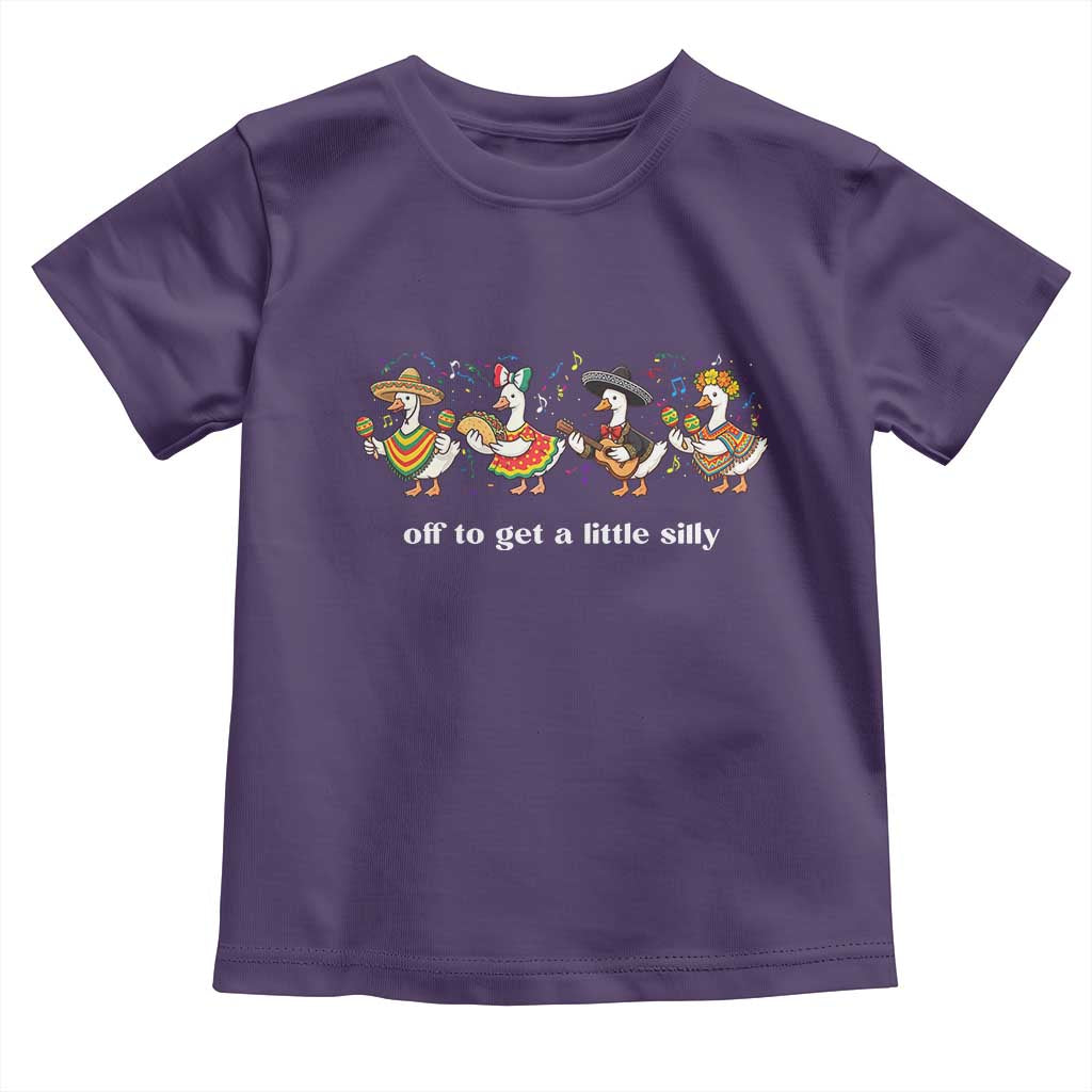 Funny Silly Goose Cinco De Mayo Toddler T Shirt Off To Get A Little Silly TS14 Purple Print Your Wear