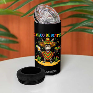Cinco de Mayo Donkey Mexican Fiesta 4 in 1 Can Cooler Tumbler TS14 Print Your Wear