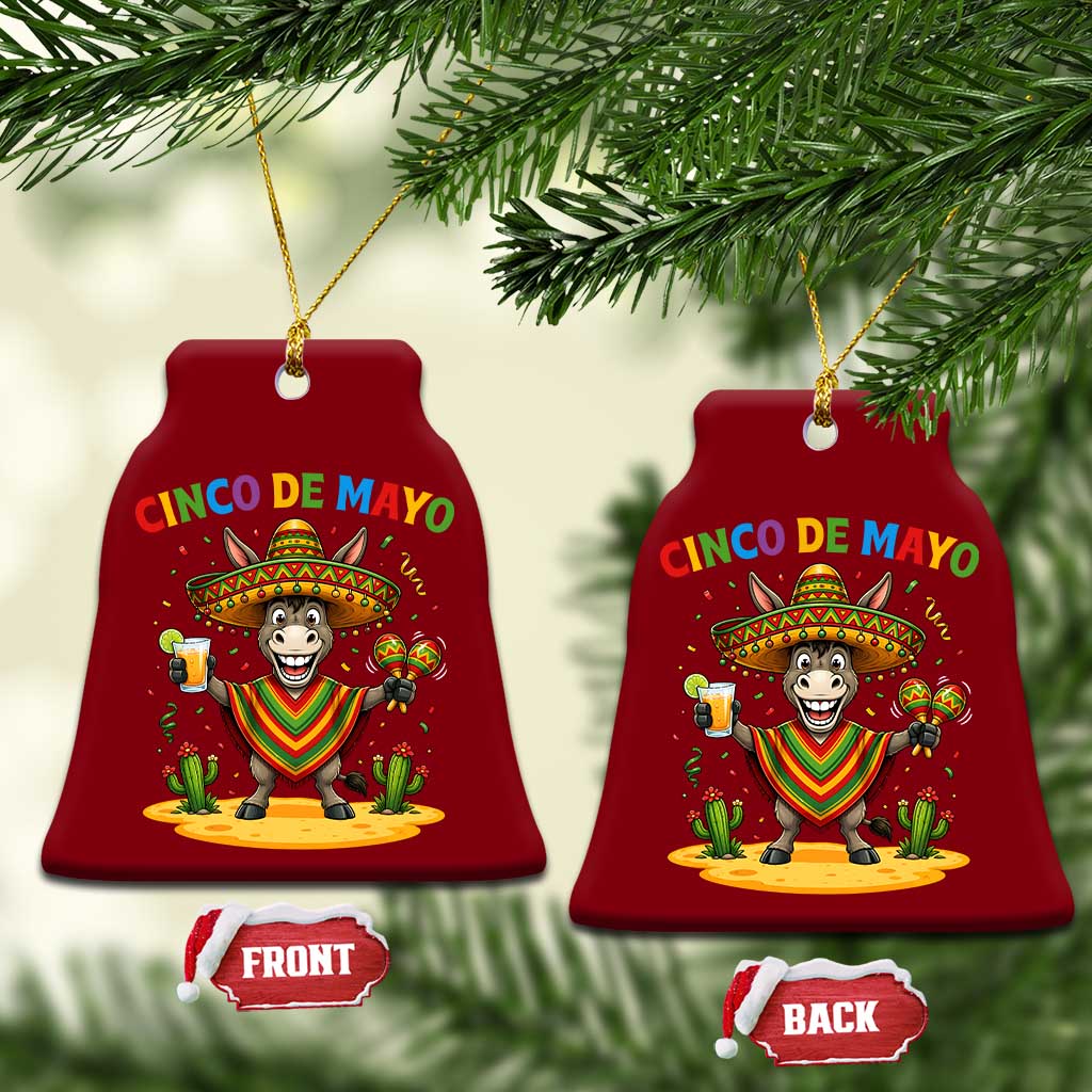 Cinco de Mayo Donkey Mexican Fiesta Ceramic Ornament TS14 Print Your Wear