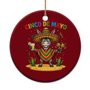 Cinco de Mayo Donkey Mexican Fiesta Ceramic Ornament TS14 1pc Red Print Your Wear