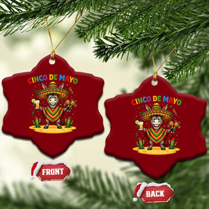 Cinco de Mayo Donkey Mexican Fiesta Ceramic Ornament TS14 Print Your Wear
