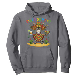 Cinco de Mayo Donkey Mexican Fiesta Hoodie TS14 Charcoal Print Your Wear