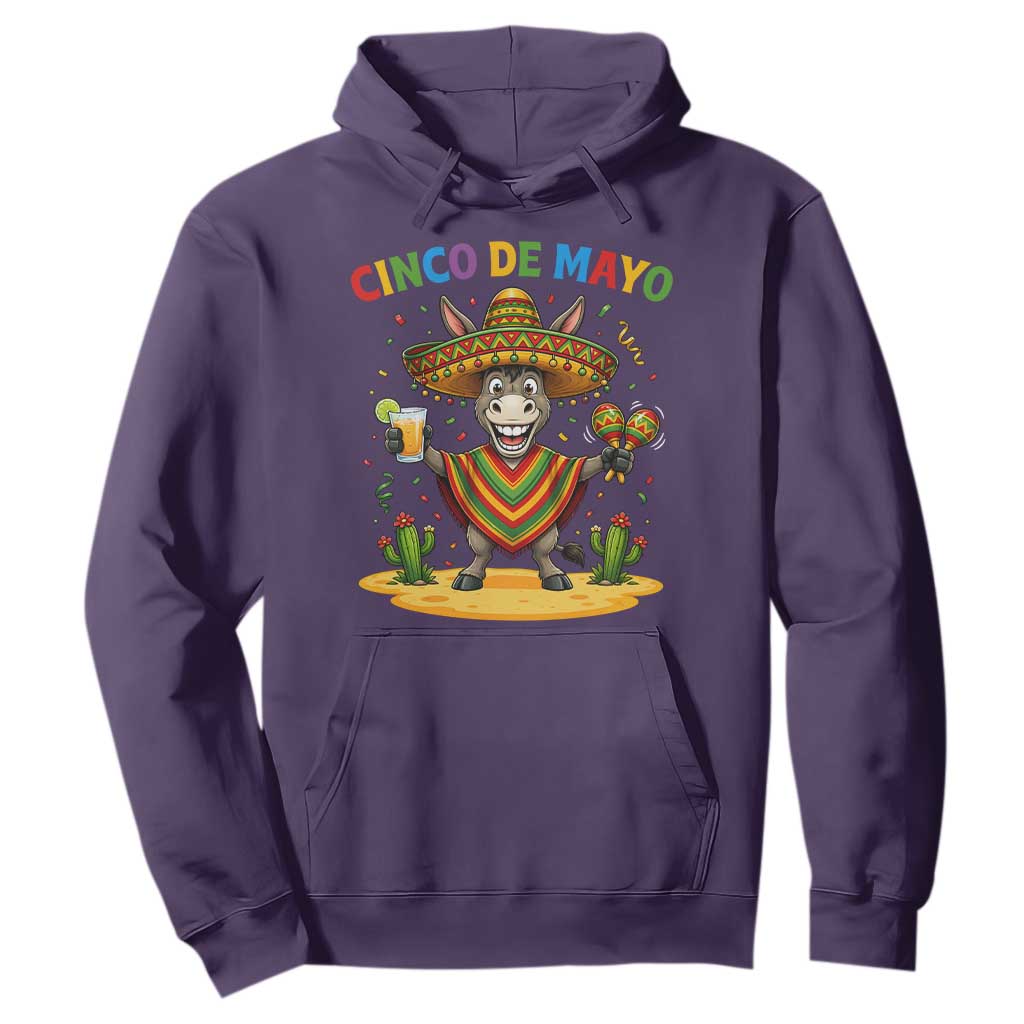 Cinco de Mayo Donkey Mexican Fiesta Hoodie TS14 Purple Print Your Wear