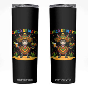 Cinco de Mayo Donkey Mexican Fiesta Skinny Tumbler TS14 Black Print Your Wear