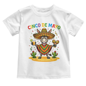 Cinco de Mayo Donkey Mexican Fiesta Toddler T Shirt TS14 White Print Your Wear
