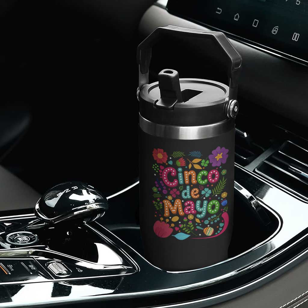 Cinco de Mayo Flip Straw Tumbler Funny Mexican Fiesta TS14 Print Your Wear