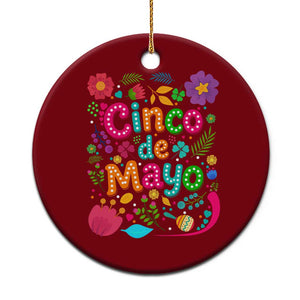 Cinco de Mayo Ceramic Ornament Funny Mexican Fiesta TS14 1pc Red Print Your Wear