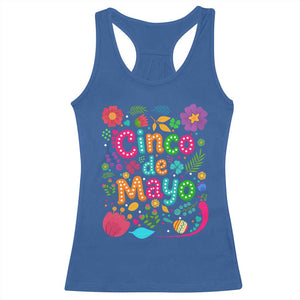 Cinco de Mayo Racerback Tank Top Funny Mexican Fiesta TS14 Royal Blue Print Your Wear