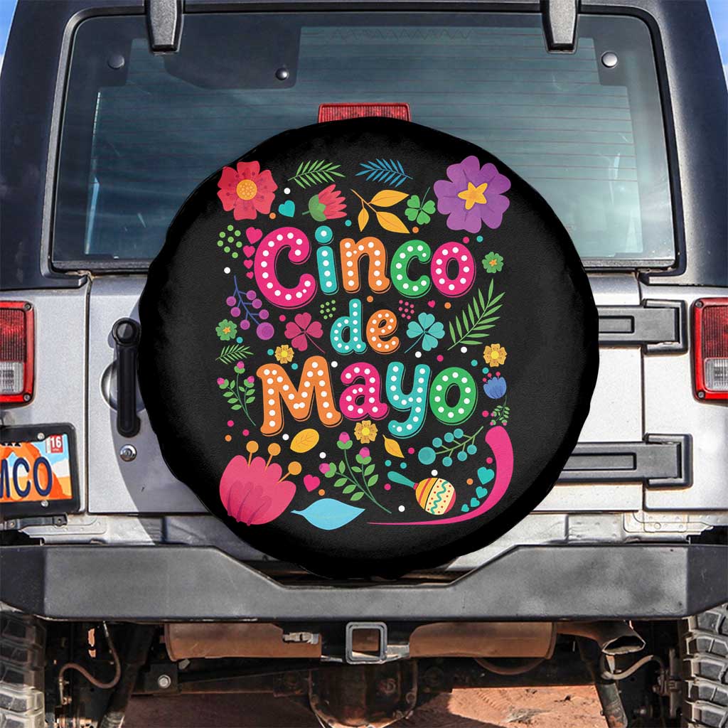 Cinco de Mayo Spare Tire Cover Funny Mexican Fiesta TS14 No hole Black Print Your Wear