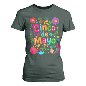 Cinco de Mayo T Shirt For Women Funny Mexican Fiesta TS14 Dark Forest Green Print Your Wear