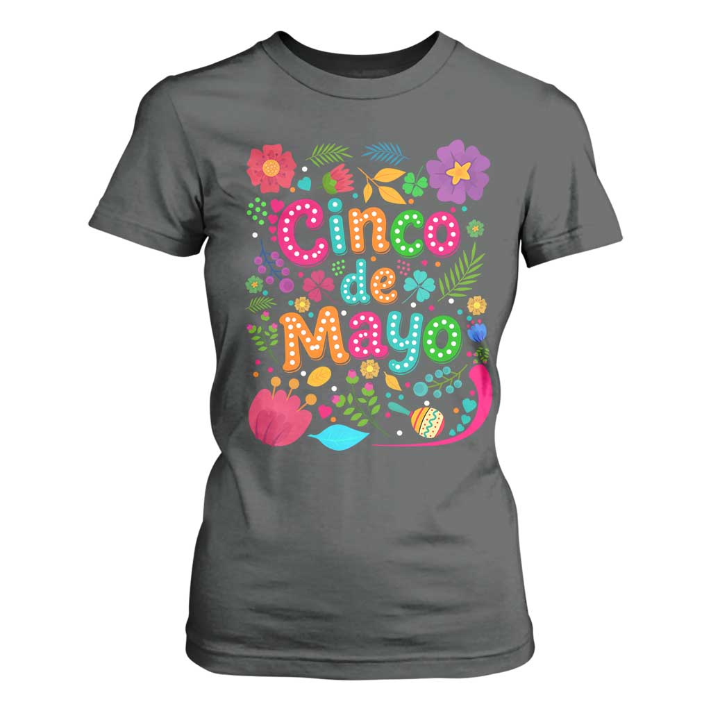 Cinco de Mayo T Shirt For Women Funny Mexican Fiesta TS14 Dark Heather Print Your Wear