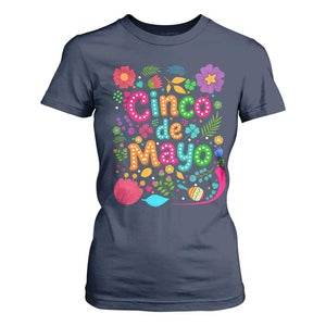 Cinco de Mayo T Shirt For Women Funny Mexican Fiesta TS14 Navy Print Your Wear