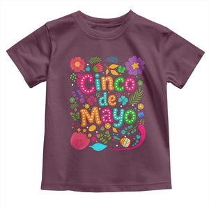 Cinco de Mayo Toddler T Shirt Funny Mexican Fiesta TS14 Maroon Print Your Wear