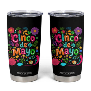 Cinco de Mayo Tumbler Cup Funny Mexican Fiesta TS14 Black Print Your Wear