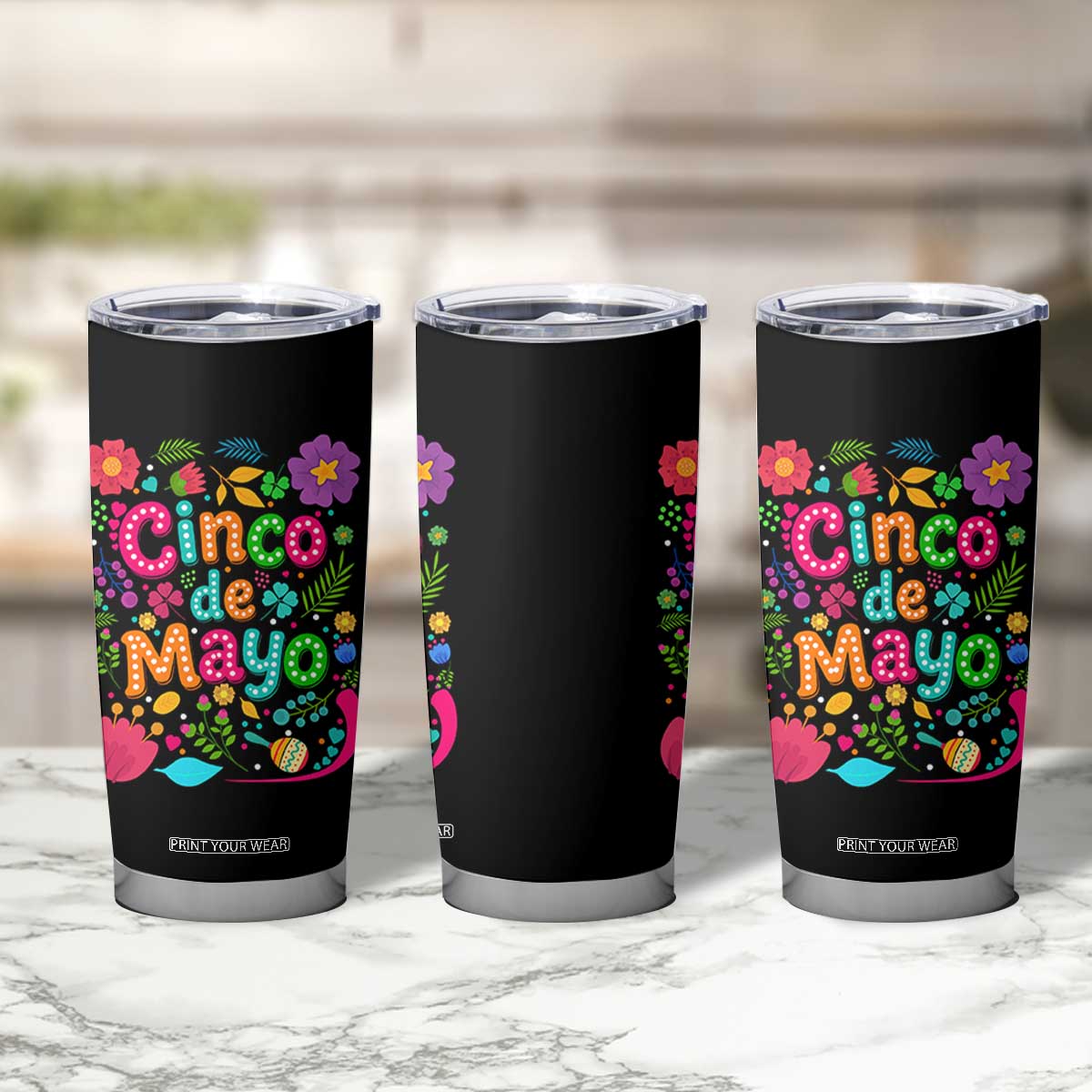 Cinco de Mayo Tumbler Cup Funny Mexican Fiesta TS14 Print Your Wear