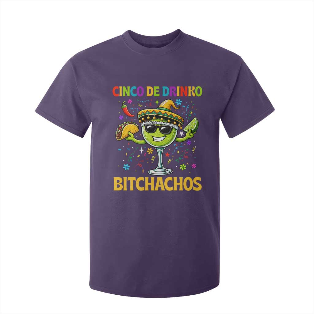 Cinco De Drinko Bitchachos T Shirt For Kid Funny Margarita Cinco De Mayo Mexican Fiesta TS14 Purple Print Your Wear