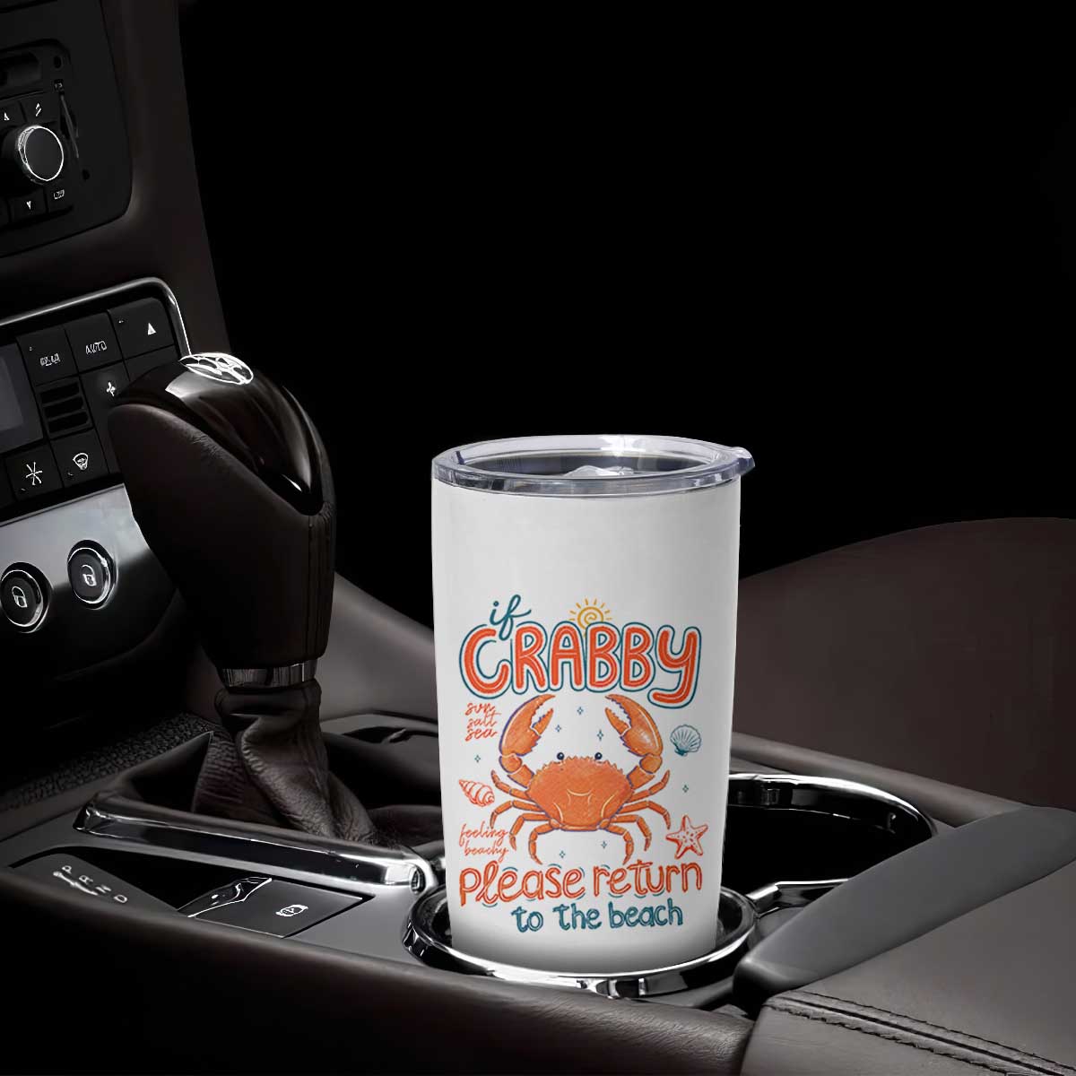 If Crabby Please Return To The Beach Tumbler Cup Funny Crab Summer Vacatiion TS14 Print Your Wear