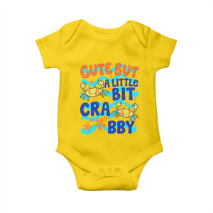 Cute But A Little Bit Crabby Baby Onesie Beach Crab Summer Vacation TS14 Daisy Print Your Wear