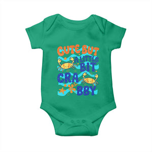 Cute But A Little Bit Crabby Baby Onesie Beach Crab Summer Vacation TS14 Irish Green Print Your Wear