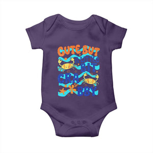 Cute But A Little Bit Crabby Baby Onesie Beach Crab Summer Vacation TS14 Purple Print Your Wear