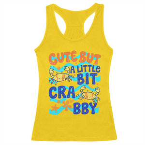Cute But A Little Bit Crabby Racerback Tank Top Beach Crab Summer Vacation TS14 Daisy Print Your Wear